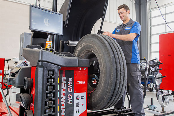hunter hd elite heavy-duty wheel balancer